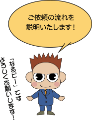 ご依頼の流れをご説明します